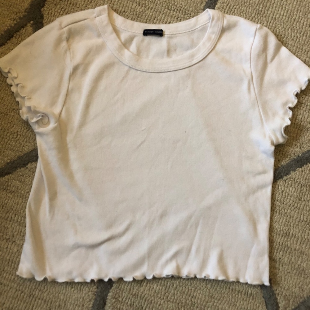 Brandy White Ruffle Top - Picture 2 of 4